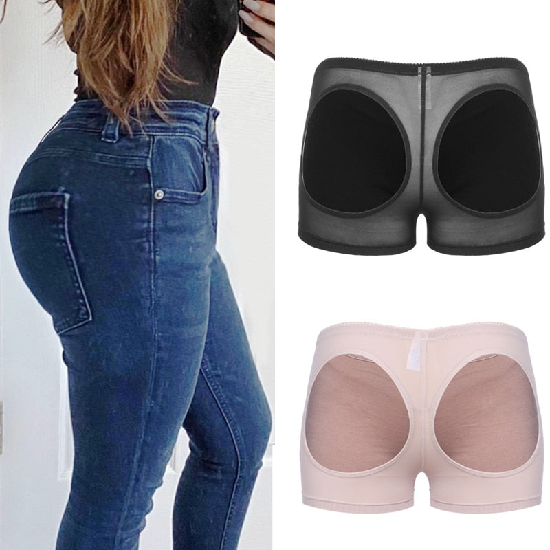 Seamless Body Shaper Cut Out Hip Shaping Shorts for Women - Tummy Control Panties and Booty Enhancer